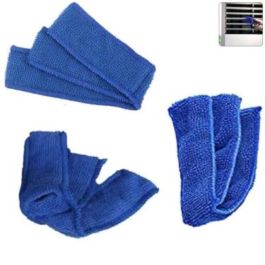 Imagem de YehVeh Pacote com 7, limpador de janela, escova de espanador, mangas de microfibra, persianas de substituição, refis de almofada de cobertura de espanador para ferramentas de limpeza de persianas com