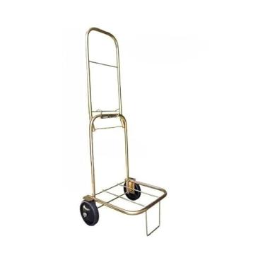 Imagem de CARRINHO DE CARGA DOBRÁVEL ACOMPANHA 1 CORDA ELÁSTICO(ZINCADO DOURADO)