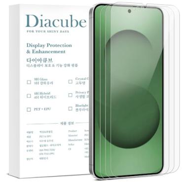 Imagem de DIACUBE [Pacote com 3] Protetor de tela PET 6H com revestimento de vidro para Samsung Galaxy S25 FE, [Suporte de impressão digital ultrassônico 0,1S] [Instalação fácil sem bolhas com gabarito de
