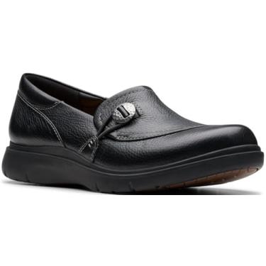 Imagem de Clarks Tênis feminino Certina Ease Slip-On, Couro preto, 7.5 X-Wide