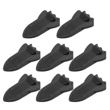 Imagem de PATIKIL 8 peças de cunha de rolha de piso, batentes de borracha de 0,7 polegadas, batentes de borracha para parte inferior da porta em carpete, azulejo de concreto, madeira para oficinas de escritório