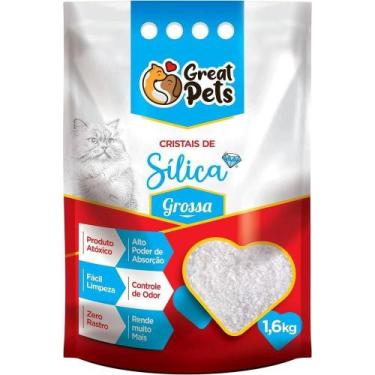 Imagem de Areia Sílica Grossa Great Pets 1,6Kg
