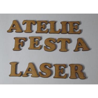 Imagem de kit 10 Alfabetos mdf  2cm - ATELIE FESTA