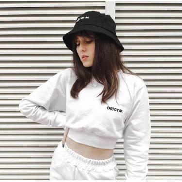 Imagem de Cropped Moletom White - Origym, Branco, P