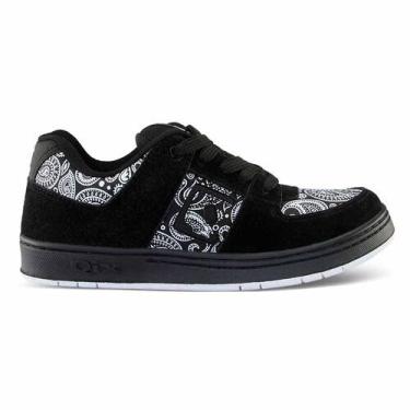 Imagem de Tênis Skate 90's Og Casual Retrô Original Etnias Tribal Qix, Preto, Br