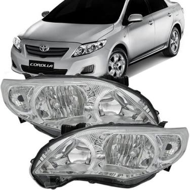 Imagem de Par Farol Toyota Corolla 2008 2009 2010 2011 - SP ACESSÓRIOS