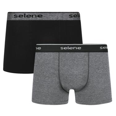 Imagem de Kit 2 Cuecas Boxer Selene Algodão Masculino