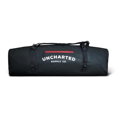Imagem de Uncharted Supply Co. Bolsa esportiva impermeável The Vault – bolsa hermética com alças de mochila, tamanho de mão, perfeita para viagens, passeios de barco, acampamento, recreação., Preto, 100L, Bolsa