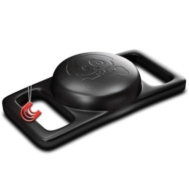 Imagem de Suporte de Coleira Pet Cachorro Gato para Faaftag Faaftech Tag Rastreador Gps Localizador (Preto)