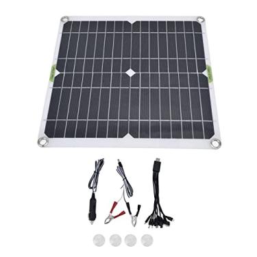Imagem de Painel solar portátil de 200 W 5 V à prova d'água, leve, design fino, carregador solar, bateria externa, para uso doméstico, barco, painel solar, carregador