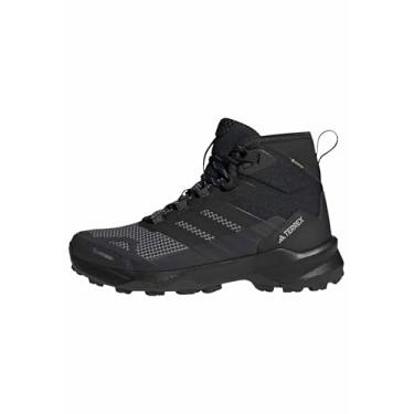 Imagem de adidas Tênis de caminhada masculino Terrex Skychaser Ax5 cano médio Gore-tex Climawarm+, Preto/Preto/Carbono, 41
