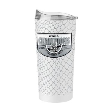 Imagem de FANMATS Copo de aço inoxidável WNBA Las Vegas Aces Finals Champions de 590 ml – Acabamento em pó durável – Serve para a maioria dos porta-copos, oficialmente licenciado pela WNBA Champs Cup – Mantém