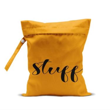 Imagem de Bolsa impermeável e seca para roupa de banho, bolsas de maquiagem, carrinho de bebê, bolsas de praia de viagem reutilizáveis (rosto de cabelo com pele), Material 2166, 9.8 x 12 inch, Tendência