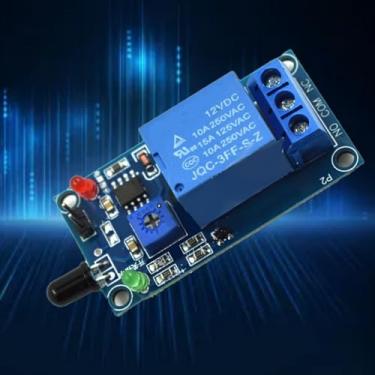 Imagem de Módulo de sensor IP ajustável sistema de detecção de incêndio de alta sensibilidade CC 12V fácil instalação ampla aplicação para alarmes de segurança de segurança industrial doméstica