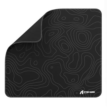 Imagem de ATTACK SHARK Tapete de mouse para jogos CM02 para esports Speed grande tapetes de mouse para mesa à prova d'água bordas costuradas e base de borracha antiderrapante tamanho G laminado 45 cm x 40 cm x