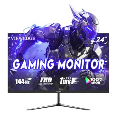Imagem de Viewedge Monitor de jogos de 23,8 polegadas 144Hz, 1ms, 1080p IPS 110% sRGB com HDR 10, DP HDMI, alto-falante embutido, suporte FreeSync e tela de montagem na parede monitor de 23,8 polegadas