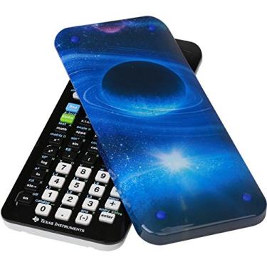 Imagem de Guerrilla Capa rígida para Texas Instruments TI-84 Plus CE Color Edition Calculadora gráfica com protetor de tela e régua gráfica, Galaxy