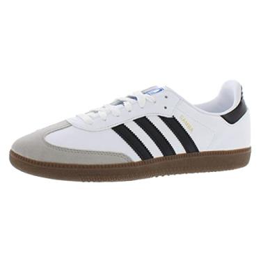Imagem de adidas Sapatos de samba masculinos, Branco nuvem, preto/branco-goma/algodão branco, 38