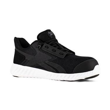 Imagem de Reebok Sublite Legend Sapato de trabalho atlético masculino com bico de segurança industrial, Preto/branco, 2