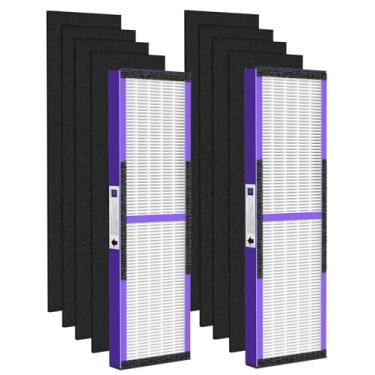 Imagem de FLT5250PT Filtro de substituição de purificador de ar HEPA verdadeiro C com tratamento Pet Care para G-Guardian AC5250PT, AC5000E, AC5300B, AC5350W, AC5350B, CDAP5500 2 HEPA roxos para animais de