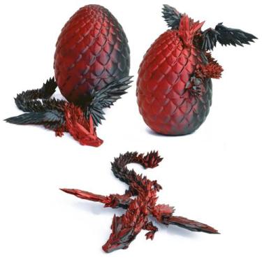 Imagem de Presente de Páscoa de dragão voador em ovo impresso em 3D da Toy Flave