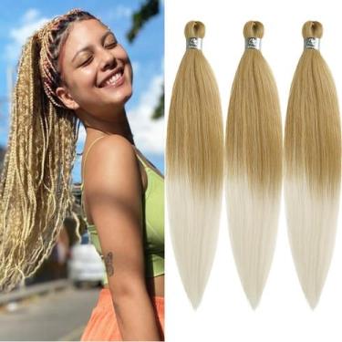 Imagem de Braiding Hair Pruyo Ombre 27/613, pré-esticado, 20 polegadas, 3 pacote