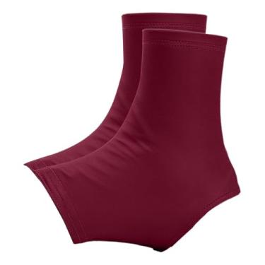 Imagem de Vaveren Capas antiderrapantes para chuteiras de futebol, envoltórios de chuteiras respiráveis universais para campo e, Vermelho