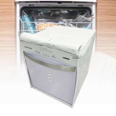 Imagem de CAPA PARA LAVA LOUÇAS BRASTEMP 8 SERV. BFL08BB IMPERMEÁVEL (BRANCO)