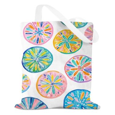 Imagem de Bolsa Ocean Sand Dollars Shell Bag Beach Vacation Essentials Sea Sand Dollar Canvas Tote Bags Tote Bags for Women Coworker Bestie Weekend Shopping Birthday Christmas Friendship reutilizáveis