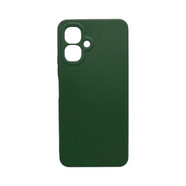 Imagem de Capa Colorida Para Celular Infinix Smart 10 Capinha Protetora Silicone (Verde-Militar)