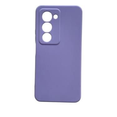 Imagem de Capinha Para Redmi 15 4G/5G Silicone Colorida Aveludada - Capa Protetora Colorida (Lilás)