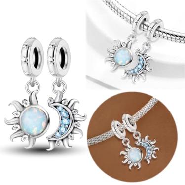 Imagem de 1 peça de berloque de prata elegante para mulheres, faça você mesmo e roupa diária combinando joias decoração presente para mamãe, 23.35*8.04mm, Prata, Sem Pedra Preciosa