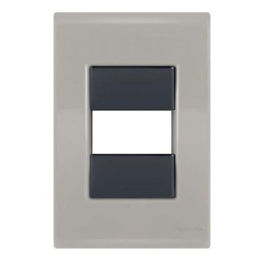 Imagem de Placa 1 Módulo 4X2 - Tramontina Liz Fendi / Grafite