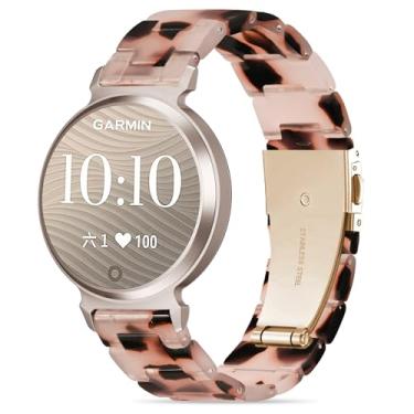 Imagem de Compatível com Garmin Lily 2 Active Watch Band Resina, Pulseira de Substituição de 14 mm para Lily 2/2 Classic/2 Active Smart Watch Acessório para Mulheres com Fivela de Aço Inoxidável, Pedra
