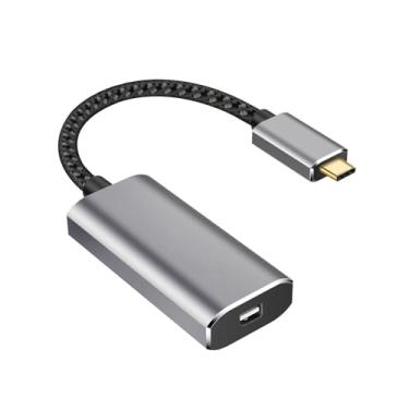 Imagem de Adaptador USB-C para Mini DisplayPort 4K, USB 3.1 tipo C (compatível com Thunderbolt 3) para adaptador Mini DP (DP Alt Mode) Compatível com MBP 2016/2017/2018 (cinza)