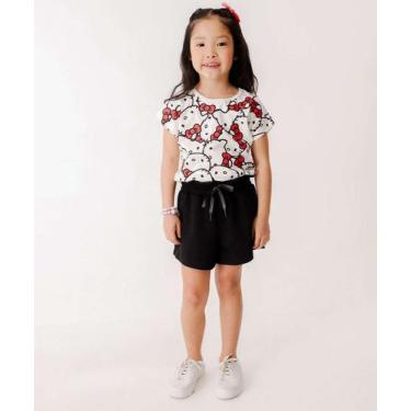 Imagem de Short Infantil Moletinho Marisa Tam 4 a 10-21051, 10, Preto