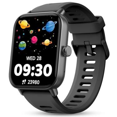 Imagem de Relógio inteligente infantil, relógio infantil sem necessidade de telefone, monitor de frequência cardíaca e sono, monitor de estresse e SpO2, contador de passos, relógio despertador, jogos, relógio