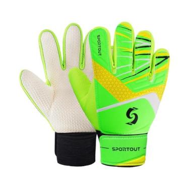 Imagem de Luvas De Goleiro De Futebol Infantil Com Proteção Dupla Para Os Pulsos