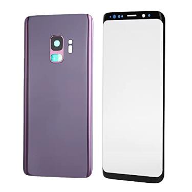 Imagem de KIMISS Conjunto de Substituição de Lente de Vidro Traseira Traseira do Telefone e Lente de Vidro da Tela Frontal para S9 G960 - Kit DIY Completo Com Ferramentas Incluídas (#13)