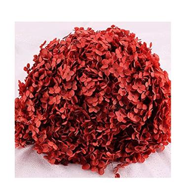 Imagem de Flores artificiais para decoração flores artificiais grandes hortênsias flores artificiais para decoração de casa arranjo interior buquê de casamento 50-55 cm flores artificiais