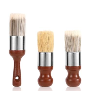 Imagem de 3 Escova de Pomada para Móveis de Couro, Escova Pomada Móveis Madeira Ferramenta Cera Ergonômica Limpeza Couro para Polimento Doméstico Aplicação Cera (2 Estilos)