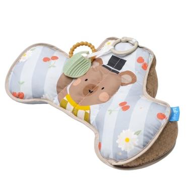 Imagem de Almofada Tummy Time Baby Bear - Almofada abdominal com 2 brinquedos removíveis - Desenvolvimento de habilidades motoras e músculos do pescoço - desde o nascimento - 40 x 27 x 11 cm - 13715