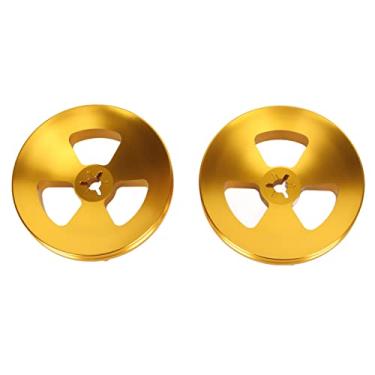 Imagem de Akozon Adaptador de Eixo óptico de Hub NAB de 1 par de 1/4 de Polegada para Studer ReVox, Akai - Carretel de Base Polida de Alumínio para Abridor de Fita de Carretel para Carregamento Universal