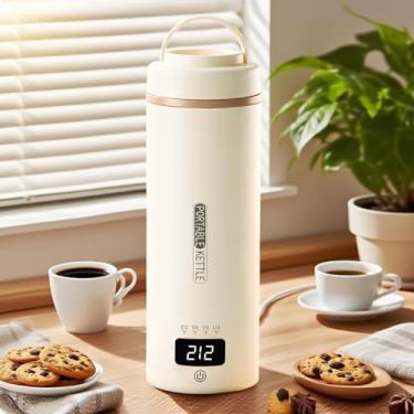 Imagem de Chaleira elétrica de viagem pequena para caldeira de água de 0,14 galão aquecedor de água para viagem