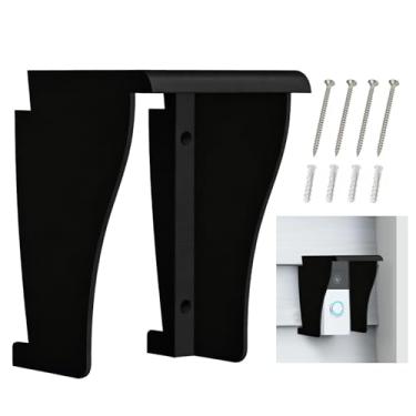 Imagem de Capa de chuva de campainha de revestimento de vinil para campainha de vídeo em anel, capa à prova de intempéries, proteção solar antirreflexo para campainhas de até 6,5 cm de largura (apenas