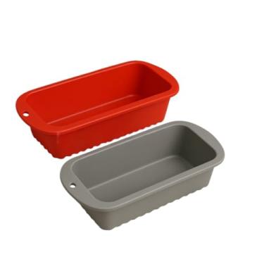 Imagem de Forma Silicone Air Fryer，Conjunto de Duas PeçAs，Material de Silicone，Resiste a Temperaturas Até 230 °C, FáCil de Limpar，Moldes Multimodelo，Adequado para Bolos e PanificaçãO(KIT 2 Formas para Pão)