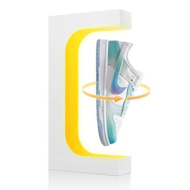 Imagem de YUZP Levitating Shoe Display Suporte flutuante para tênis (luzes brancas coloridas)