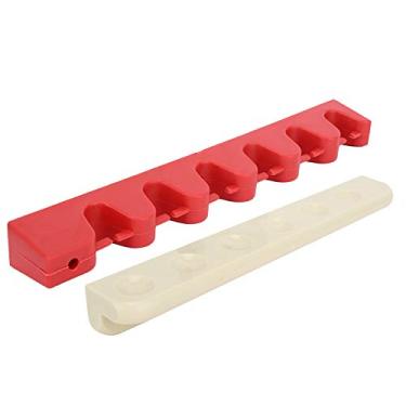 Imagem de KIMISS Suporte de Taco de Bilhar de Borracha Com 6 Furos, Suporte de Parede para Tacos de Bilhar, Acessório de Suspenso para Jogadores de e Bares de Piscina (para de de borracha)