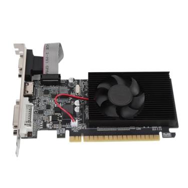 Imagem de Tangxi Placa Gráfica GT610, Placa de Vídeo para PC de Baixo Perfil 2G DDR3 Com Ventilador de Resfriamento, Interface DVI VGA HDMI, PCI Express X16 2.0 64 Bits para Desktop de