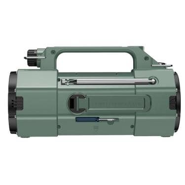 Imagem de Snsowed Rádio de Manivela Solar de Emergência Com Reprodutor de Cartão BT/TF, Lanterna LED, Alarme SOS para Exterior, Rádio Portátil, Alto-falante, de Manivela Solar (Inglês)